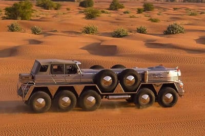 The world’s largest SUV has 10 wheels and it weighs 21 tonnes