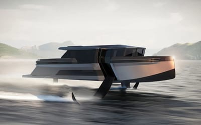 Ghost unveiled as the world’s first private foiling yacht, capable of flying two meters above the sea