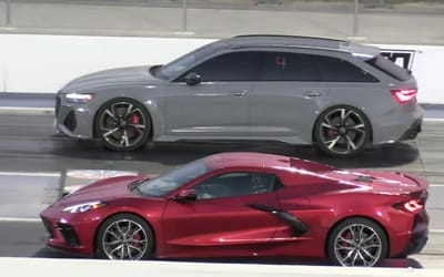 A C8 Corvette and Audi RS 6 Avant went head-to-head in drag race and delivered an unexpected twist