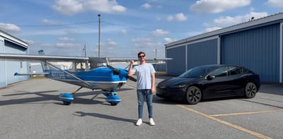 cessna-150-race-against-tesla-model-3-in-north-carolina