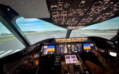 Man shows what it's like to get behind the wheel of a Boeing 787 Dreamliner with zero experience
