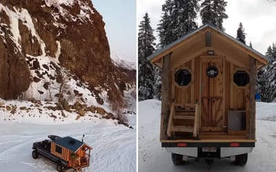 Man has created unbelievable ‘truck house’ to travel around Alaska