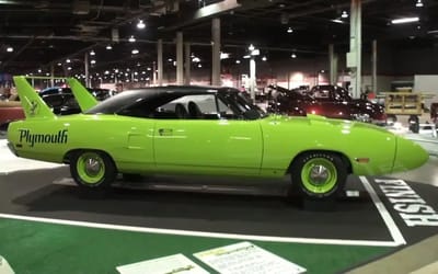 Plymouth Superbird owner has had the car since new and she bought it after reading about it in the newspaper