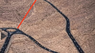 People questioned why engineers built a winding road instead of a straight route in viral photo but this is why they did it