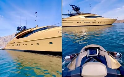 Man went from working on yachts to owning his own superyacht and Lamborghini