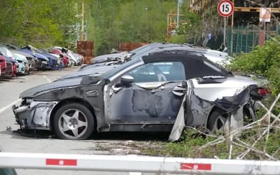 Car factory once known for producing legendary Ferraris is now abandoned leaving behind remnants