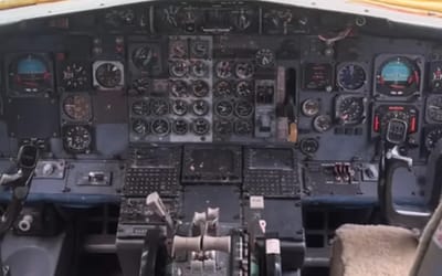 Man explores abandoned plane left to rot for 10 years in Texas and it's like a haunting look back in time