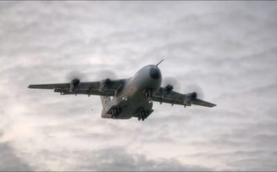 Airbus A400M performs a highly unusual maneuver for a humongous transport plane