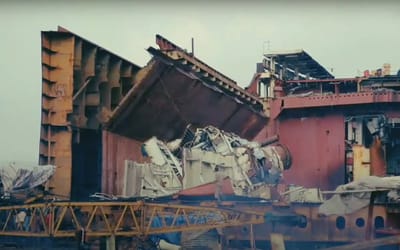 Biggest cruise ship graveyard in the world dismantles ships worth millions in steel