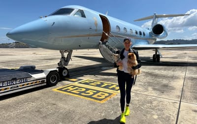 Inside Supercar Blondie's incredible six-figure private jet experience
