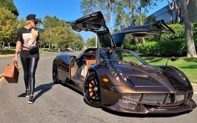 Supercar Blondie couldn't believe $60,000 goodie inside special edition $7,000,000 Pagani Huayra that cemented the car as mind-blowing luxury