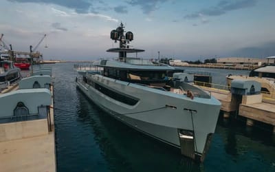 New 174-foot custom superyacht features floating garage for billionaire’s toys