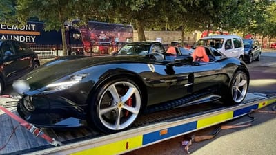 Ferrari Monza SP2 seized by cops after less than 30 minutes on the road as $11M of cars are impounded in a single weekend