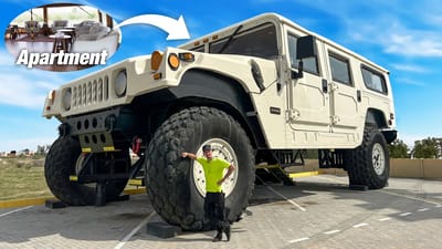 Rainbow Sheikh shows off weird and wonderful car collection with oversized vehicles