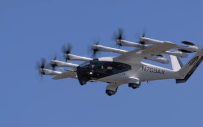 US company's electric air taxi breaks record by flying 55 miles in 31-minute piloted flight