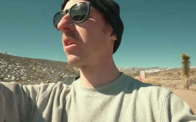 Man drives along the edge of Area 51 hoping to uncover secrets and ends up being watched by a Ghost Hawk helicopter