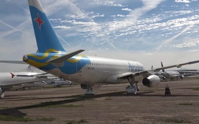 Video creator visits two aircraft boneyards in the US desert and shows what really happens in the place aircraft go to die