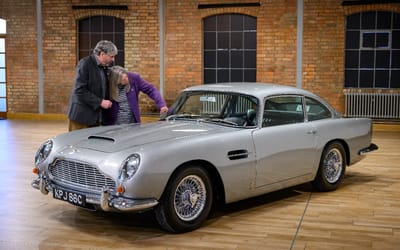 Neglected 1960s James Bond–style Aston Martin DB5 kids used as a playground has been fully restored and is now worth $1.3M
