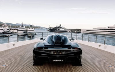 Aston Martin unveils $1M Valhalla hypercar on $200M yacht in Monaco to woo billionaire buyers