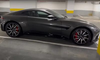 Explorer goes into London’s underground parking lots and finds abandoned supercar including Aston Martin