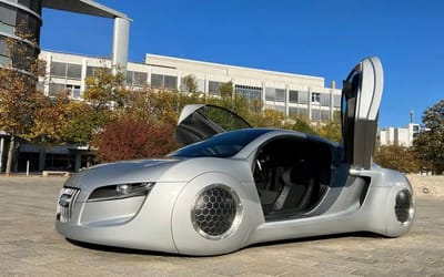 Behind the wheel of the Audi RSQ that Will Smith drove in I, Robot