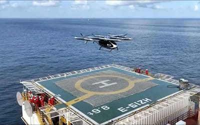Autonomous cargo eVTOL completes world first 300km offshore mission carrying two tons of supplies