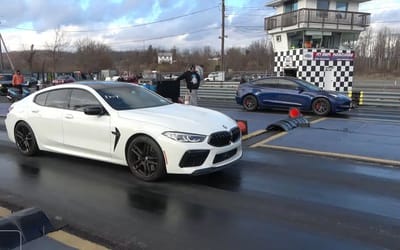 BMW M8 Competition dragged a Tesla Model 3 Performance three times and one proved too good