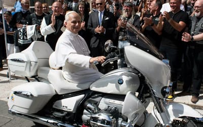 Pope Leo XIV adds divine horsepower by signing BMW bike for auction