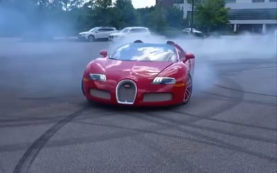 Georgia man who decided to use his $2M Bugatti Veyron to do donuts in parking lot gets phone call one day later