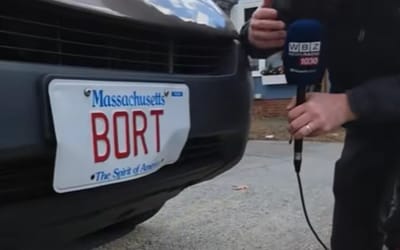 A Simpsons 'BORT' license plate has turned into a toll-road nightmare for one unlucky Massachusetts driver