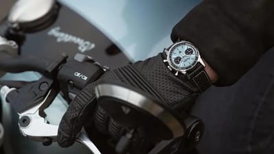 Triumph and Breitling have collaborated on a motorbike, and there’s a watch to wear with it