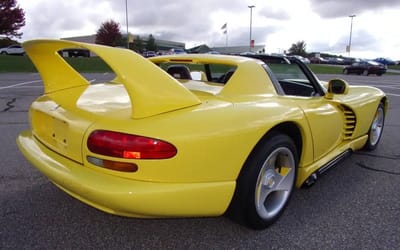 Bright yellow Dodge Viper for sale in Pennsylvania is 1990s America on wheels