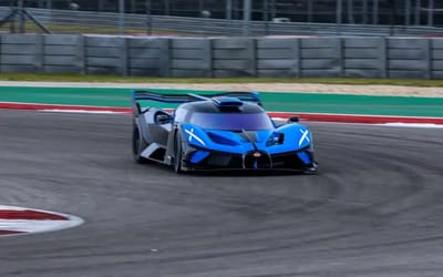 The first Bugatti Bolide in USA got a real shakedown at the Circuit of the Americas