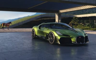 Bugatti unveils one-off Brouillard that's a W16 designed after Ettore Bugatti's favorite horse