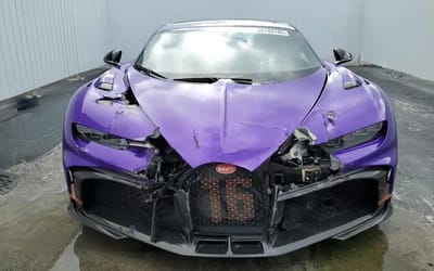 Mat Armstrong sees 1-of-60 Chiron Pur Sport on Miami Copart then realizes price of replacing two headlights