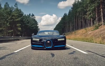 A US car dealer flaunted a $3.7 million Bugatti Chiron on the way to Africa