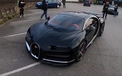 Driver gives a POV look at what it’s like to drive a Bugatti Chiron through a city center