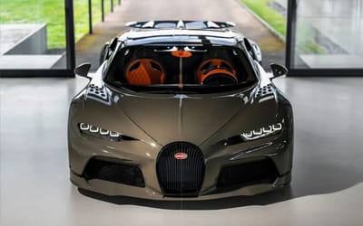 Bugatti Chiron Super Sport with tangerine orange interior stands out from all the rest