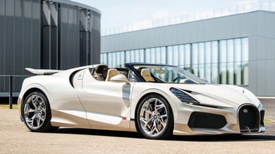 The last ever Bugatti W16 Mistral has rolled off the production line and this is the stunning 1-of-1 car that's marking the moment