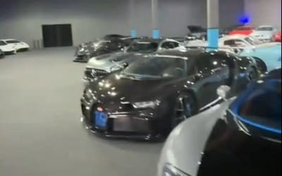 Californian gives tour of buddy's hypercar collection that includes a $1M car he didn’t even recognize