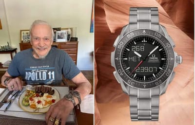 Buzz Aldrin celebrates the Moon Landing with three special Omega watches