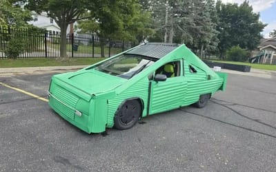 By far the most bizarre vehicle you’ll ever see appeared on Facebook Marketplace but it’s apparently street-legal