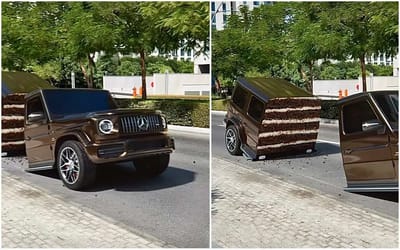 Watch this G-Wagen transform into CAKE in trippy video