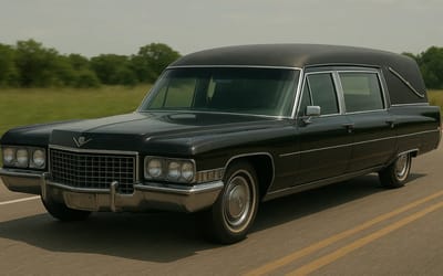 To Denver and back, this couple is taking their Cadillac hearse on a killer road trip