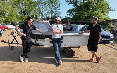 Men buy $200 scrap boat to see if they can restore it back to full health