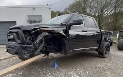 Expert in rebuilding cars bought a wrecked Dodge Ram for $4,000 and only had to spend $400 to fix it