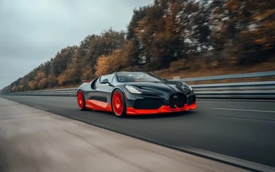 Mystery millionaire who owns all the record-breaking Bugatti hypercars is so important to them he rode shotgun in Mistral’s groundbreaking run