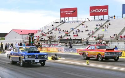 Vintage V8 muscle cars are shaking up Indiana drag strips this summer