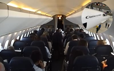 Unparalleled footage from 2003 shows exactly what it was like to fly on Concorde as a passenger