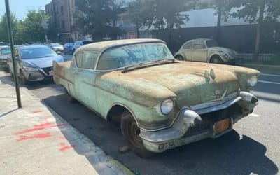 When a Brooklyn garage was closed to build apartments three forgotten classic cars were pulled out